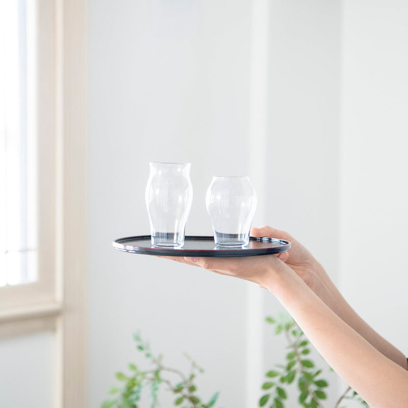 Hirota Glass Tsubomi and Hana Tasty Sake Glass Set - MUSUBI KILN - Handmade Japanese Tableware and Japanese Dinnerware