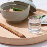 Hirota Ice Bamboo 3-Piece Edo Glass Sake Set - MUSUBI KILN - Handmade Japanese Tableware and Japanese Dinnerware