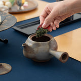 Hozan Kiln Sangiri Bizen Ware Japanese Teapot - MUSUBI KILN - Handmade Japanese Tableware and Japanese Dinnerware