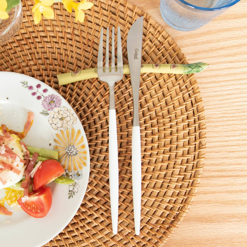 Ihoshiro Kiln Asparagus Mino Ware Cutlery Rest - MUSUBI KILN - Handmade Japanese Tableware and Japanese Dinnerware