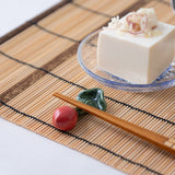 Ihoshiro Kiln Vegetable Series A Mino Ware Chopstick Rest - MUSUBI KILN - Handmade Japanese Tableware and Japanese Dinnerware