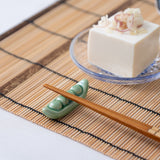 Ihoshiro Kiln Vegetable Series A Mino Ware Chopstick Rest - MUSUBI KILN - Handmade Japanese Tableware and Japanese Dinnerware