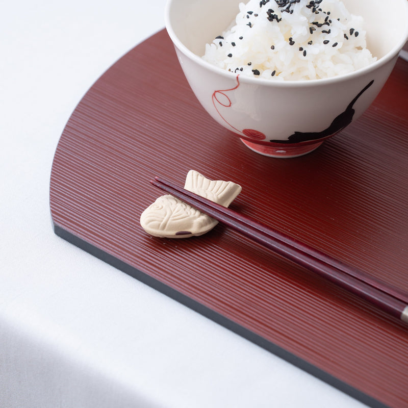 Ihoshiro Kiln Wagashi Series Mino Ware Chopstick Rest - MUSUBI KILN - Quality Japanese Tableware and Gift