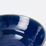 Indigo glaze Mino Ware Ramen Bowl M - MUSUBI KILN - Handmade Japanese Tableware and Japanese Dinnerware