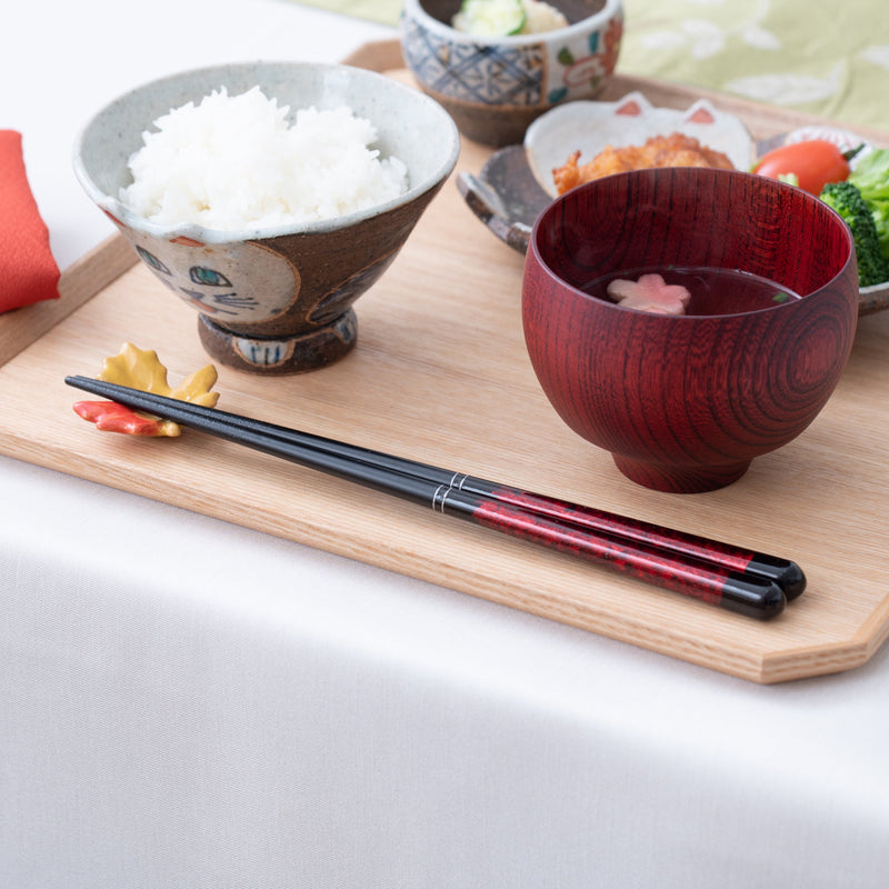 Ishida Asuka Wakasa Lacquer Chopsticks 23.5cm/9.3in - MUSUBI KILN - Quality Japanese Tableware and Gift