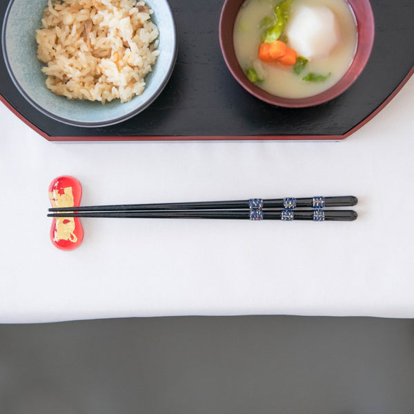 Ishida Shigure Wakasa Lacquer Chopsticks 20.5cm/8.1in or 23cm/9in (Selling Individually) - MUSUBI KILN - Handmade Japanese Tableware and Japanese Dinnerware