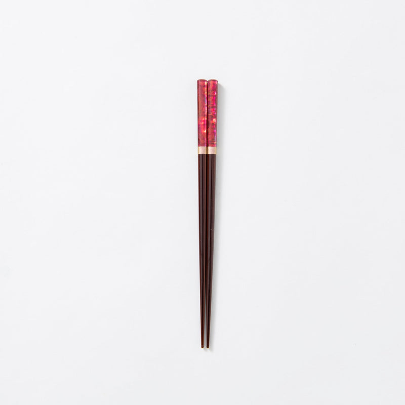 Issou Dreamy Shell Wakasa Lacquer Chopsticks 21cm/8.2in or 23cm/9in (Selling Individually) - MUSUBI KILN - Handmade Japanese Tableware and Japanese Dinnerware