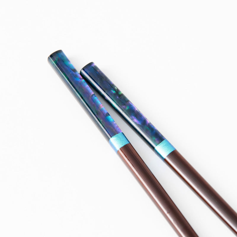 Issou Dreamy Shell Wakasa Lacquer Chopsticks 21cm/8.2in or 23cm/9in (Selling Individually) - MUSUBI KILN - Handmade Japanese Tableware and Japanese Dinnerware