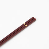 Issou Gold Mirror Wakasa Lacquer Chopsticks 21cm/8.2in or 23cm/9in (Selling Individually) - MUSUBI KILN - Handmade Japanese Tableware and Japanese Dinnerware