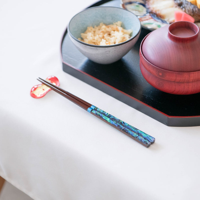 Issou Miyabi-gai Wakasa Lacquer Chopsticks 23cm/9in or 21cm/8.2in (Selling Individually) - MUSUBI KILN - Handmade Japanese Tableware and Japanese Dinnerware