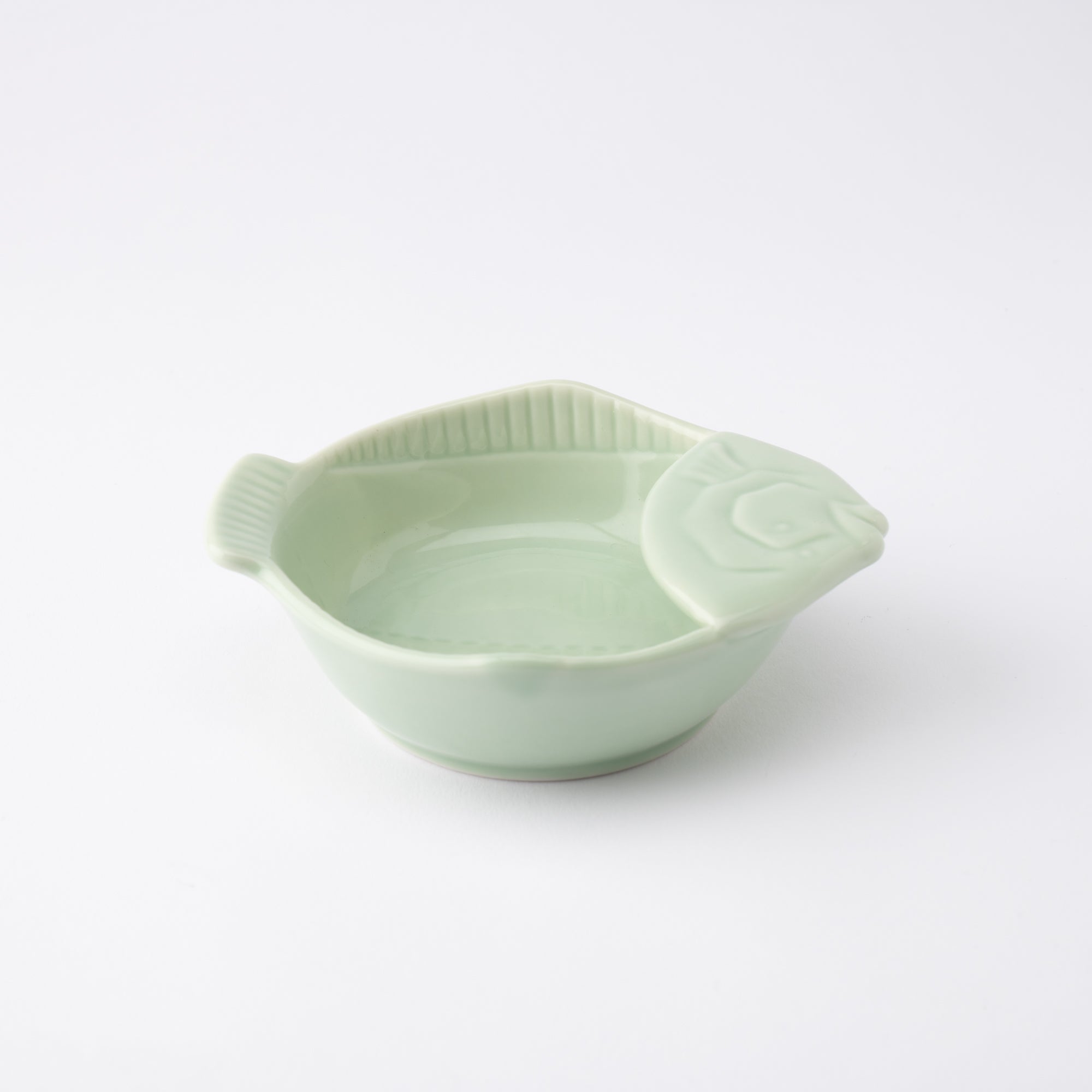 Jade Fish Seto Ware Ladle Rest - MUSUBI KILN - Handmade Japanese Tableware and Japanese Dinnerware