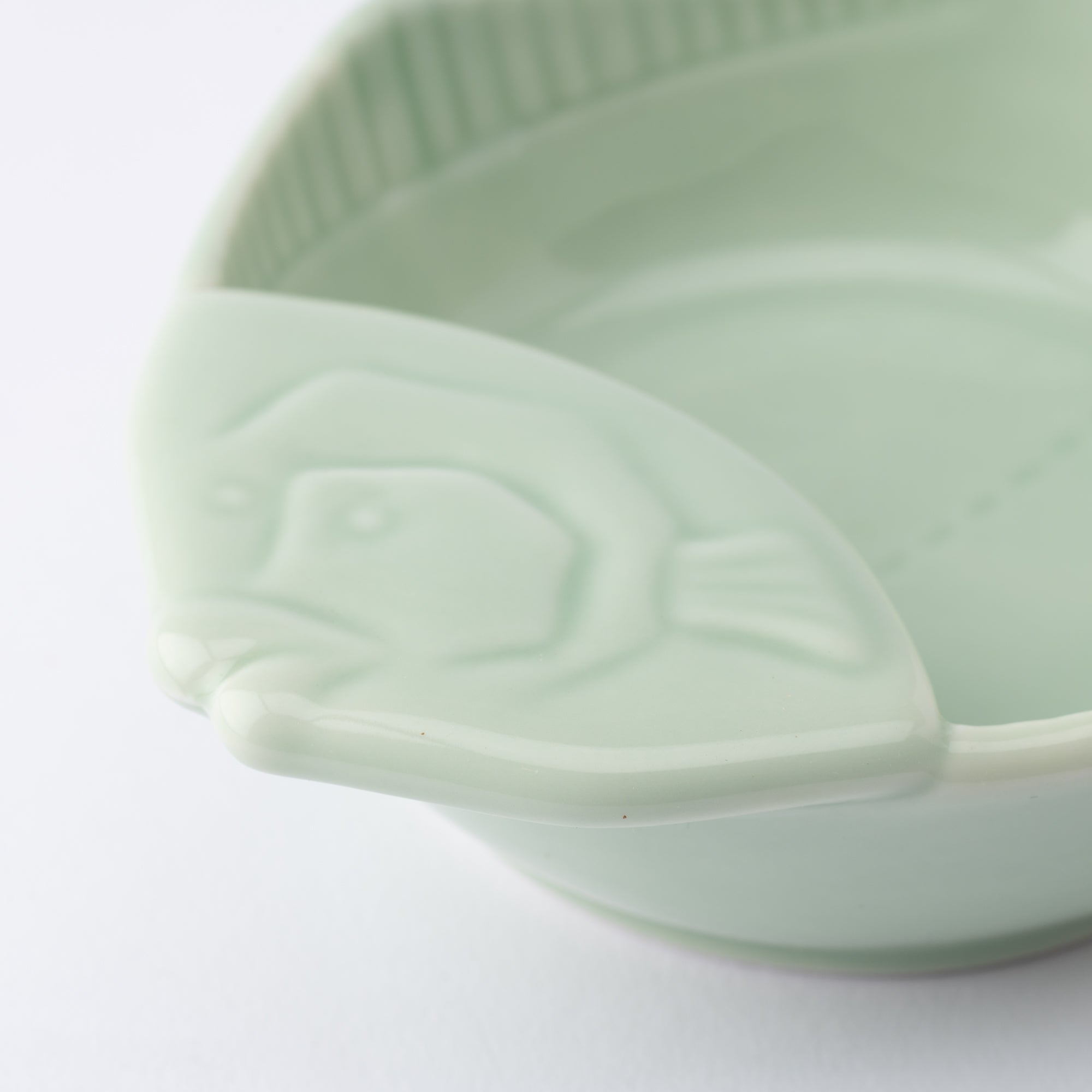 Jade Fish Seto Ware Ladle Rest - MUSUBI KILN - Handmade Japanese Tableware and Japanese Dinnerware