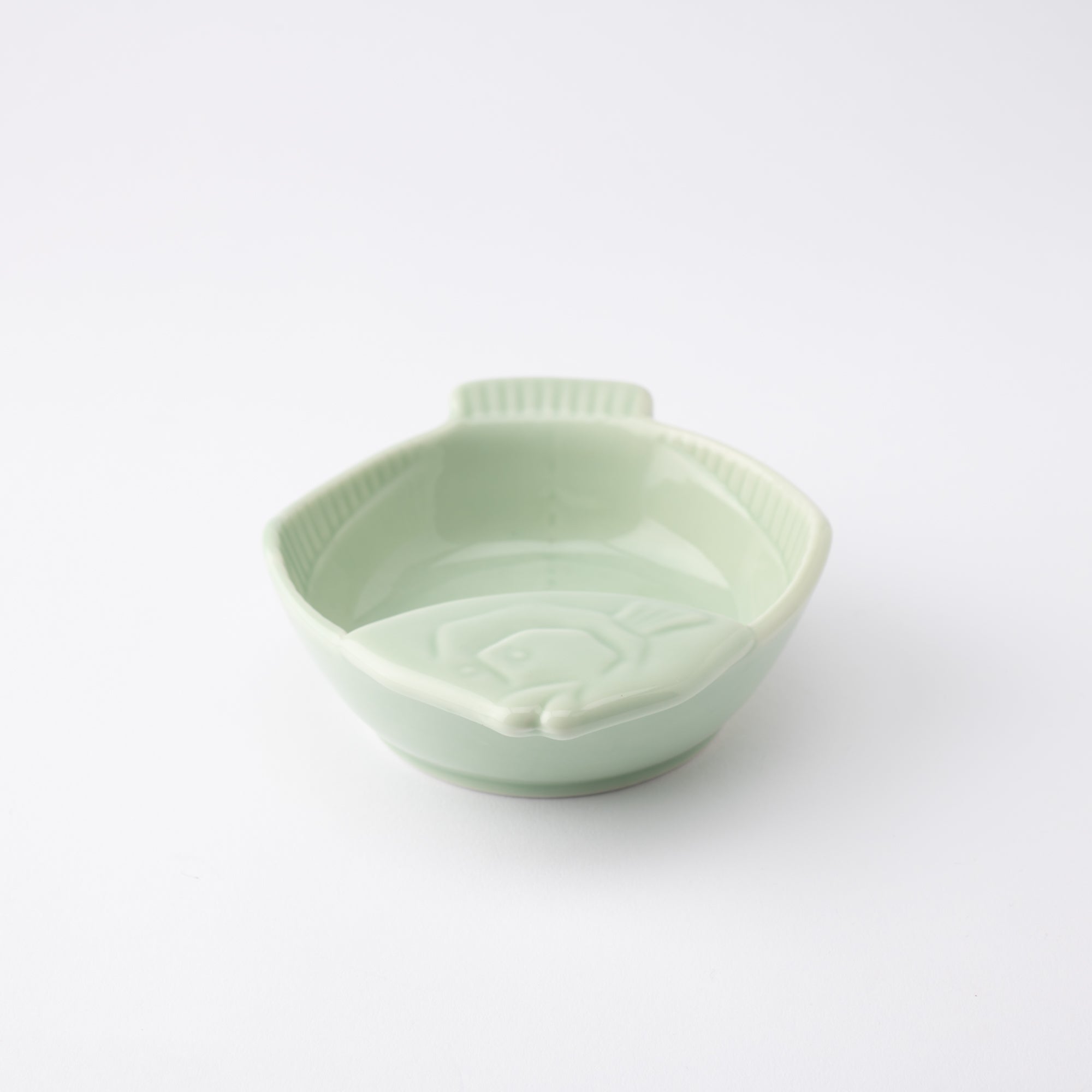 Jade Fish Seto Ware Ladle Rest - MUSUBI KILN - Handmade Japanese Tableware and Japanese Dinnerware