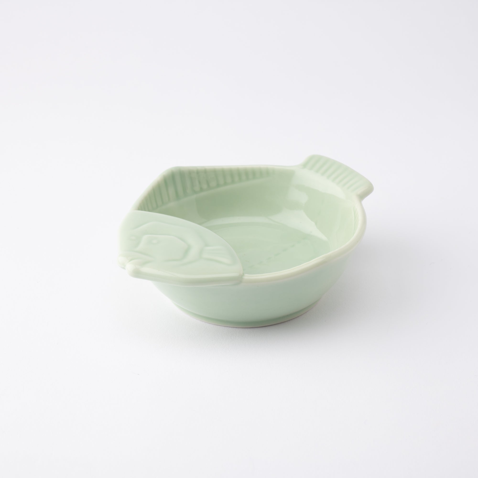 Jade Fish Seto Ware Ladle Rest - MUSUBI KILN - Handmade Japanese Tableware and Japanese Dinnerware