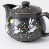 Jumping Rabbit Kutani Japanese Teapot - MUSUBI KILN - Handmade Japanese Tableware and Japanese Dinnerware