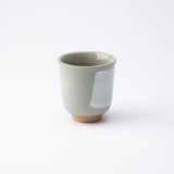 Kannyu White Brush Mino Ware Japanese Teacup - MUSUBI KILN - Handmade Japanese Tableware and Japanese Dinnerware