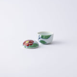 Keizan Kiln Camellia Arita Small Box - MUSUBI KILN - Handmade Japanese Tableware and Japanese Dinnerware