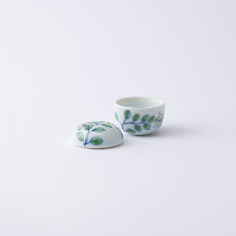Keizan Kiln Dianthus Arita Small Box - MUSUBI KILN - Handmade Japanese Tableware and Japanese Dinnerware