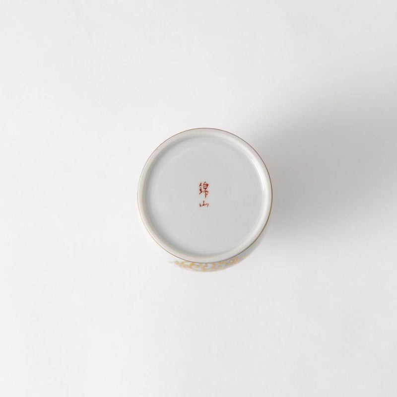 Kinzan Kiln Shugu Gilded Arabesque Gourd Sake Carafe - MUSUBI KILN - Handmade Japanese Tableware and Japanese Dinnerware