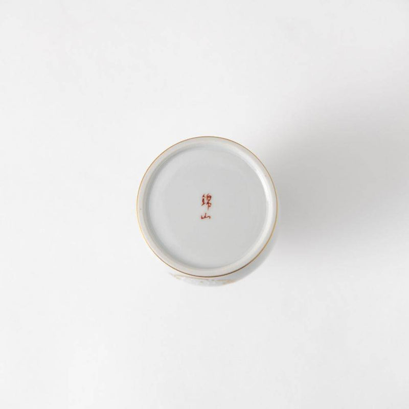Kinzan Kiln Shugu White Arabesque Gourd Sake Carafe - MUSUBI KILN - Handmade Japanese Tableware and Japanese Dinnerware