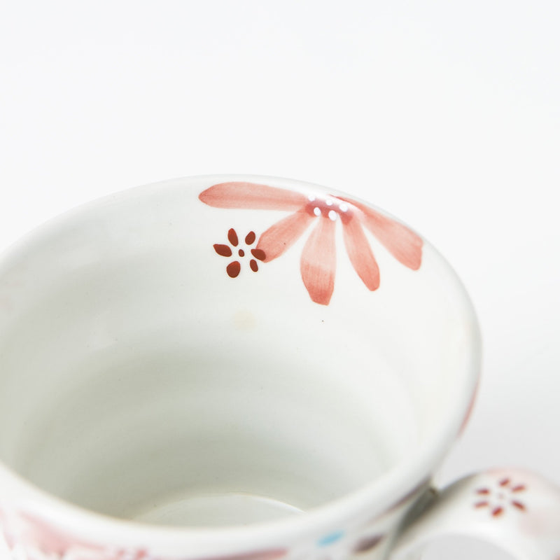 Kokuzou Kiln Flower Party Kutani Mug - MUSUBI KILN - Handmade Japanese Tableware and Japanese Dinnerware