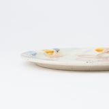 Kokuzou Kiln Flowers in The Wind Kutani Round Plate 8.6in - MUSUBI KILN - Handmade Japanese Tableware and Japanese Dinnerware