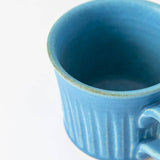 Kokuzou Kiln Turkish Blue Graze Kutani Mug - MUSUBI KILN - Handmade Japanese Tableware and Japanese Dinnerware