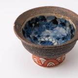 Kousai Kiln Flower Hasami Kobachi Bowl - MUSUBI KILN - Quality Japanese Tableware and Gift