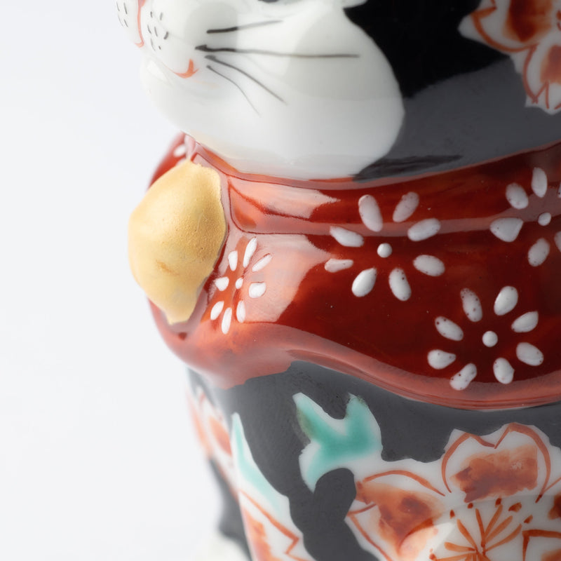 Kutani Lucky Cat - Maneki Neko N - MUSUBI KILN - Handmade Japanese Tableware and Japanese Dinnerware