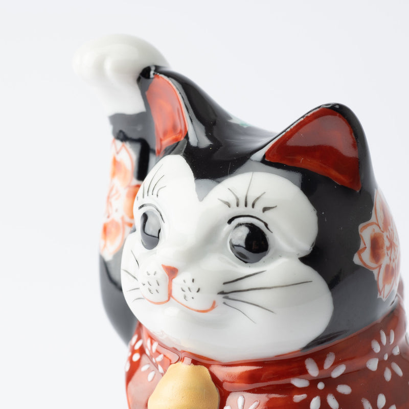 Kutani Lucky Cat - Maneki Neko N - MUSUBI KILN - Handmade Japanese Tableware and Japanese Dinnerware