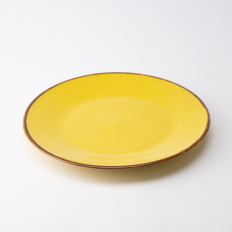 MERU Flamenco Modern Mino Ware Plate 11in - MUSUBI KILN - Handmade Japanese Tableware and Japanese Dinnerware