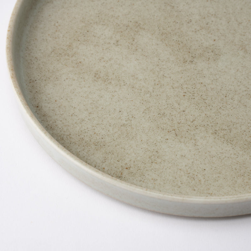 MERU Grains Luka Mino Ware Round Plate 9.6in - MUSUBI KILN - Handmade Japanese Tableware and Japanese Dinnerware