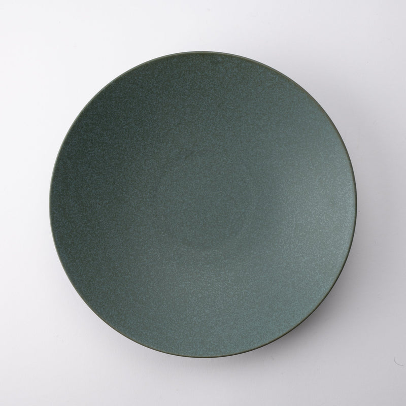 MERU Jade Mino Ware Deep Plate 10.1in - MUSUBI KILN - Handmade Japanese Tableware and Japanese Dinnerware