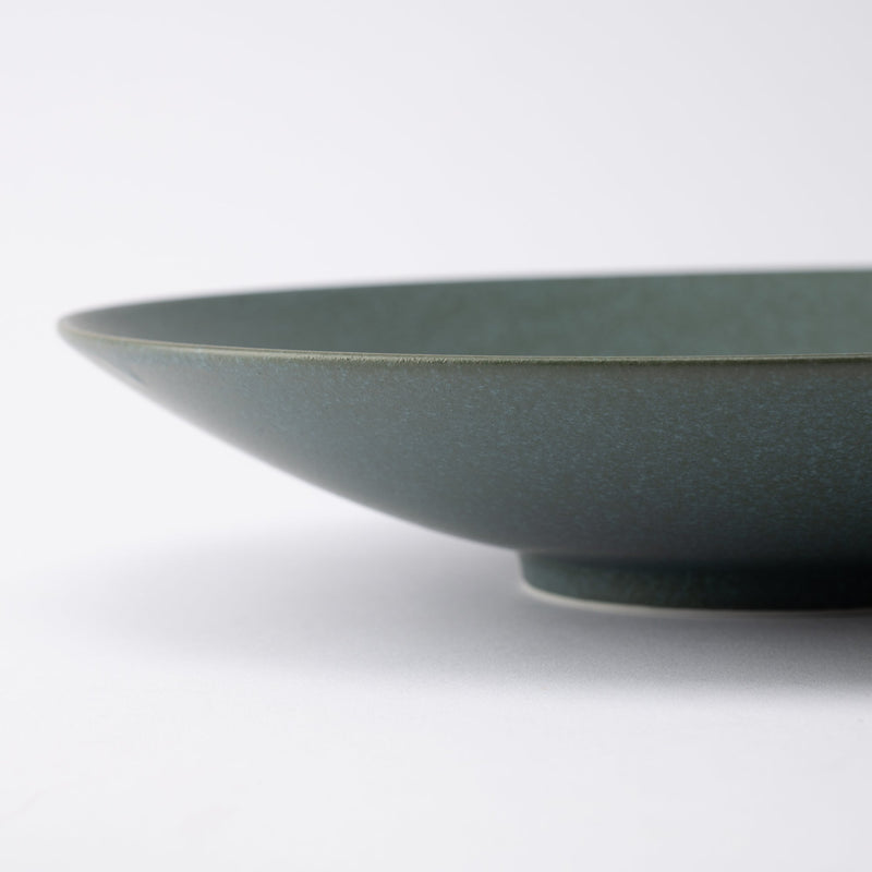 MERU Jade Mino Ware Deep Plate 10.1in - MUSUBI KILN - Handmade Japanese Tableware and Japanese Dinnerware