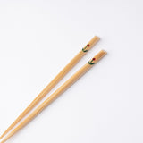 Miyabitake Flower Japanese Bamboo Children's Chopsticks 16.5cm/6.5in - MUSUBI KILN - Handmade Japanese Tableware and Japanese Dinnerware