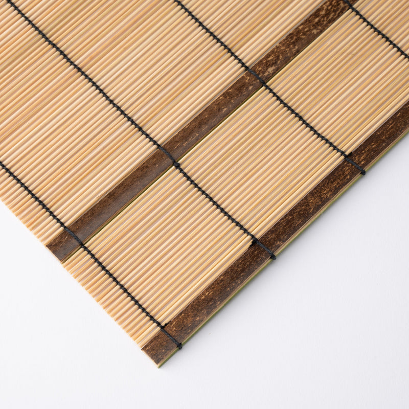 Miyabitake Reversible Japanese Bamboo Placemat, MUSUBI KILN