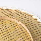 Miyabitake Round Japanese Bamboo Strainer with feet - MUSUBI KILN - Handmade Japanese Tableware and Japanese Dinnerware