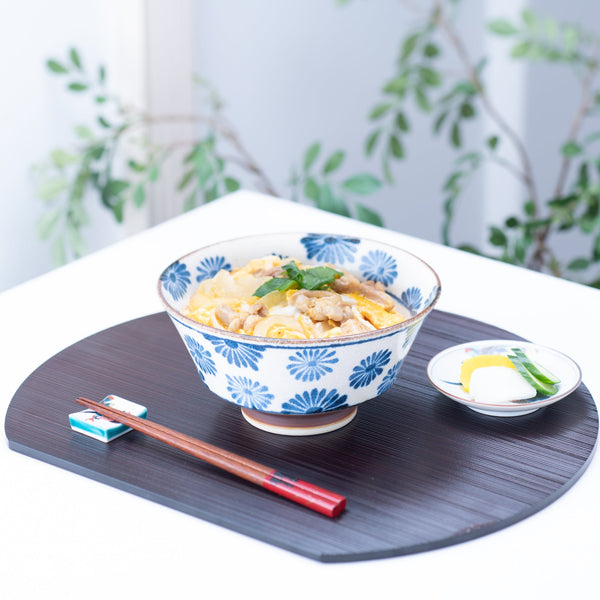 Nanpu Flower Mino Ware Donburi Bowl M - MUSUBI KILN - Handmade Japanese Tableware and Japanese Dinnerware