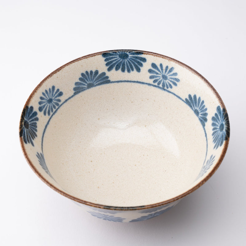 Nanpu Flower Mino Ware Donburi Bowl M - MUSUBI KILN - Handmade Japanese Tableware and Japanese Dinnerware