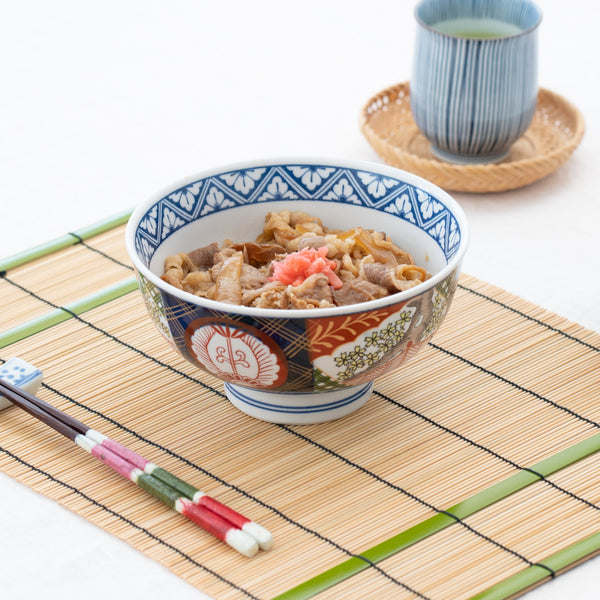 Nishiki Sakura Mino Ware Donburi Bowl M - MUSUBI KILN - Handmade Japanese Tableware and Japanese Dinnerware