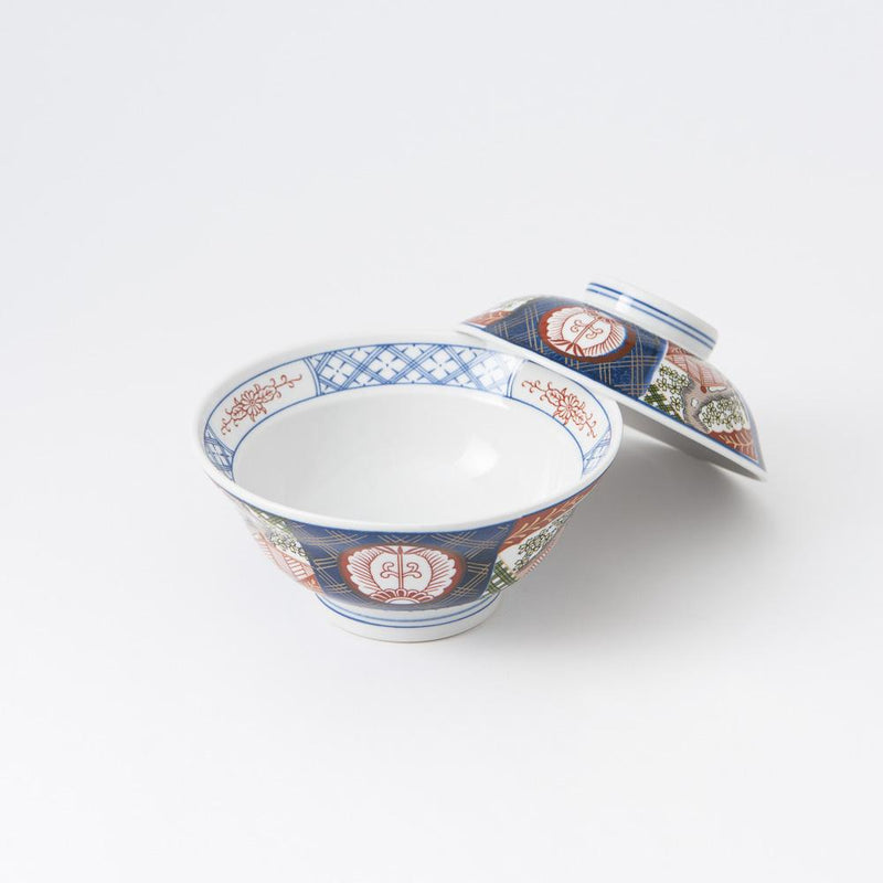 Nishiki Sakura Mino Ware Donburi Rice Bowl with Lid M - MUSUBI KILN - Handmade Japanese Tableware and Japanese Dinnerware