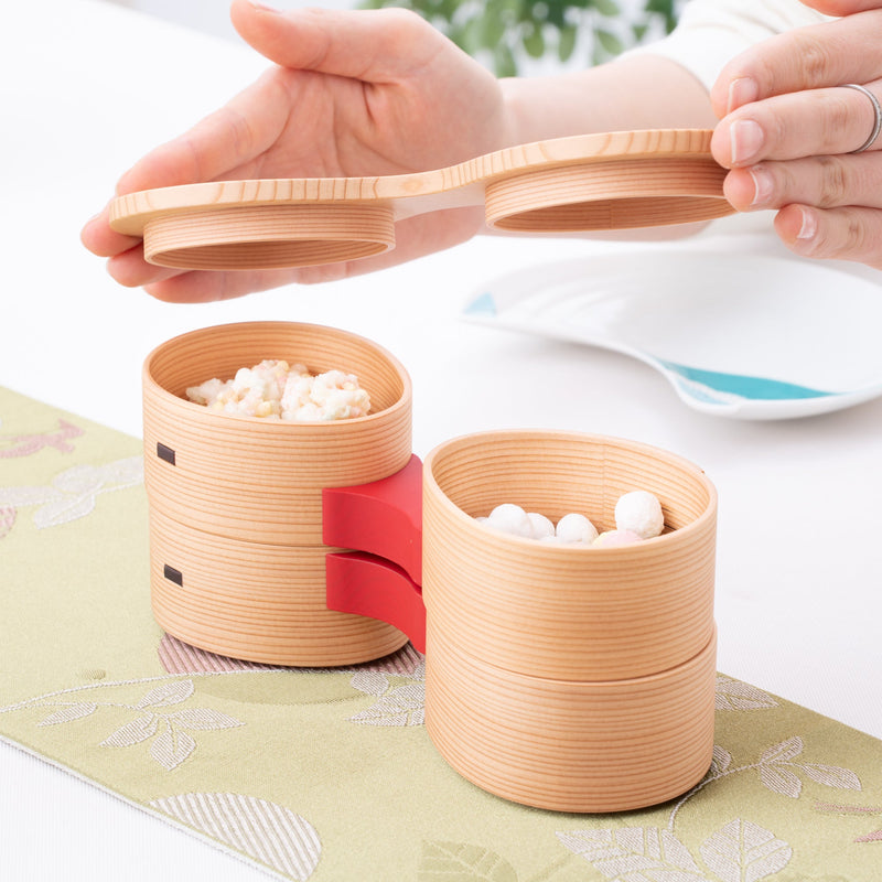 Odate Kougeisha Flower Magewappa Bento Box - MUSUBI KILN - Handmade Japanese Tableware and Japanese Dinnerware
