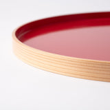 Odate Kougeisha Red Magewappa Round Tray - MUSUBI KILN - Handmade Japanese Tableware and Japanese Dinnerware
