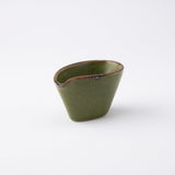 Olive Green Mino Ware Sauce Container - MUSUBI KILN - Handmade Japanese Tableware and Japanese Dinnerware