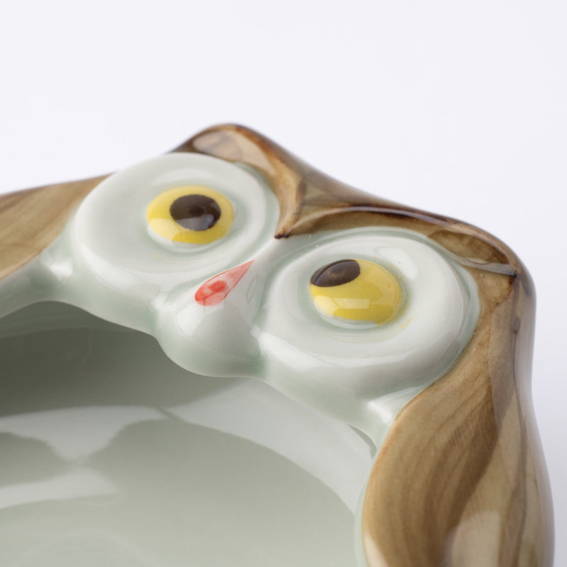 Owl Arita Ware Ladle Rest - MUSUBI KILN - Handmade Japanese Tableware and Japanese Dinnerware