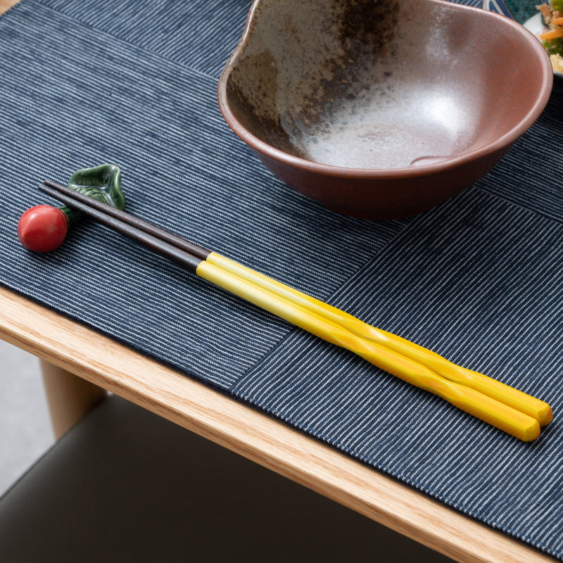 Perfect Fit Dishwasher Safe Wakasa Lacquer Reusable Chopsticks Blue 15cm/5.9in - 22.5cm/8.9in - MUSUBI KILN - Quality Japanese Tableware and Gift