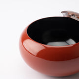 Persimmon Yamanaka Lacquerware Candy Box - MUSUBI KILN - Handmade Japanese Tableware and Japanese Dinnerware