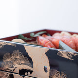 Pine Tree Yamanaka Lacquerware Three Tiers Jubako Bento Box - MUSUBI KILN - Quality Japanese Tableware and Gift