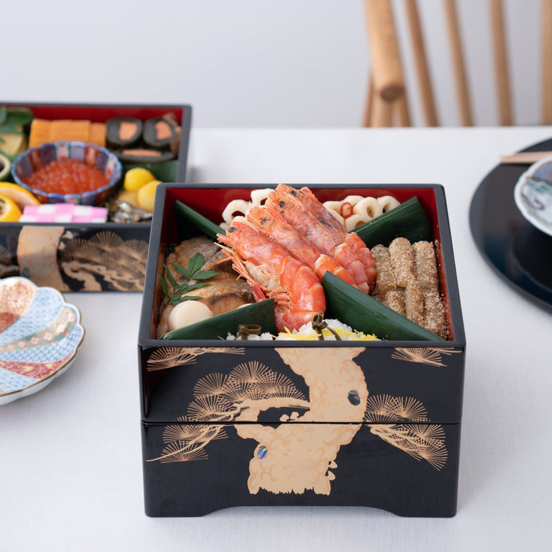 Late 20th Century Jubako Ceramic Box, Original Vintage Japanese Hand  Painted 3 Tiered Bento Lunch Box