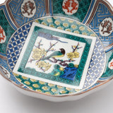 Plum and Birds Kutani Japanese Bowl - MUSUBI KILN - Handmade Japanese Tableware and Japanese Dinnerware
